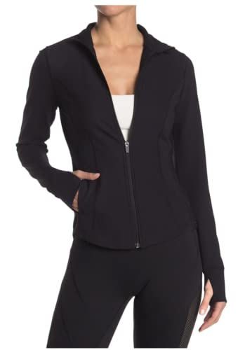 Danskin Damen Laufjacke mit durchgehendem Reißverschluss, Schwarzsalz, S von Danskin