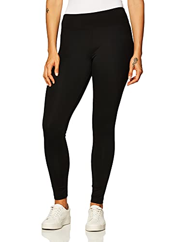 Danskin Damen Signature Weite Taille Yoga Knöchel Leggings, Reichhaltiges Schwarz, Klein von Danskin