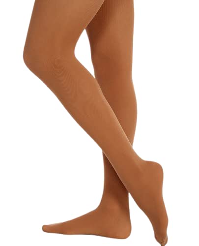 Danskin Damen-Strumpfhose mit schimmerndem Fuß, Toast, 4X von Danskin