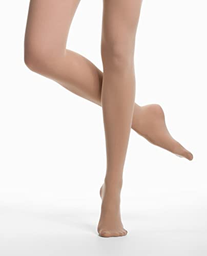 Danskin Damen Ultrasoft Mikrofaser Fuß Strumpfhose, 20 den, Light Toast, D von Danskin