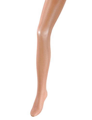 Danskin Shimmery Mädchen Strumpfhose mit Fuß - Braun - Mittlere (6X-7) von Danskin