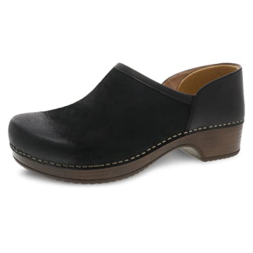 Dansko Damen Brenna Slip-On Clog, Schwarz (schwarz), 37.5/38 EU von Dansko