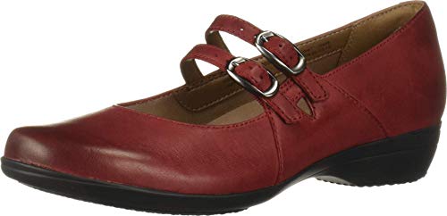 Dansko Damen Fynn Mary Janes, rot, 36.5/37 EU von Dansko