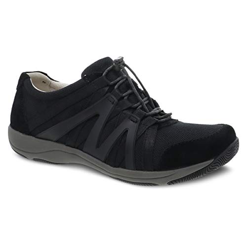 Dansko Damen Henriette Comfort Sneaker – leichter Damenschuh, zusätzliche Unterstützung, (schwarz / schwarz), 38.5/39 EU von Dansko