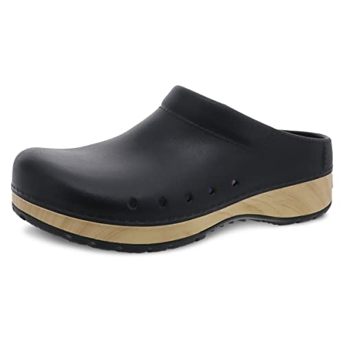 Dansko Damen Kane Slip On Mule - Leicht und Kissen Komfort mit abnehmbarem EVA-Fußbett und Fußgewölbeunterstützung, Schwarz (schwarz), 35.5/36 EU von Dansko