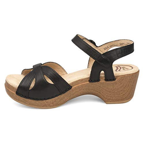 Dansko Damen Saison Sandalen, schwarz, 36.5/37 EU von Dansko