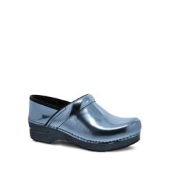 Dansko Damen Slip-on Clogs Aus Blauem Leder von Dansko