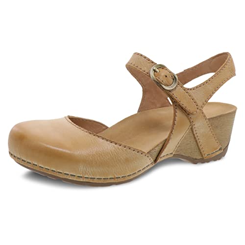 Dansko Damen Tiffani Keilsandalen, hautfarben, 36.5/37 EU von Dansko