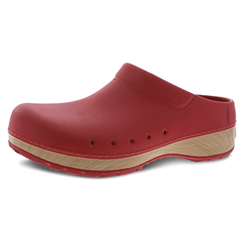 Dansko Kane Slip-On Mule Clog für Damen,Leicht gepolsterter Komfort und herausnehmbares EVA-Fußbett mit Fußgewölbeunterstützung, einfarbig (Getaway Solids), 38.5/39 EU von Dansko