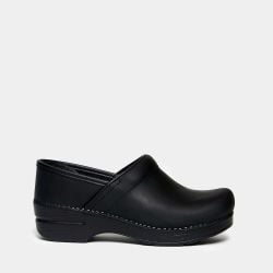 Dansko Klassischer Damen-clog Aus Schwarzem Geöltem Leder von Dansko