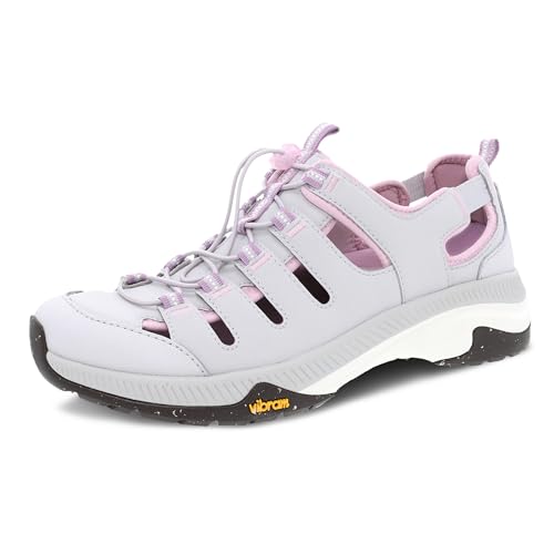 Dansko Mia Performance Outdoor-Schuh für Damen – wasserdichtes Leder und super strapazierfähige Vibram ECOSTEP Außensohle, rutschfest auf Schnee im Freien und trockenen Oberflächen, GRAU, 5.5-6 von Dansko
