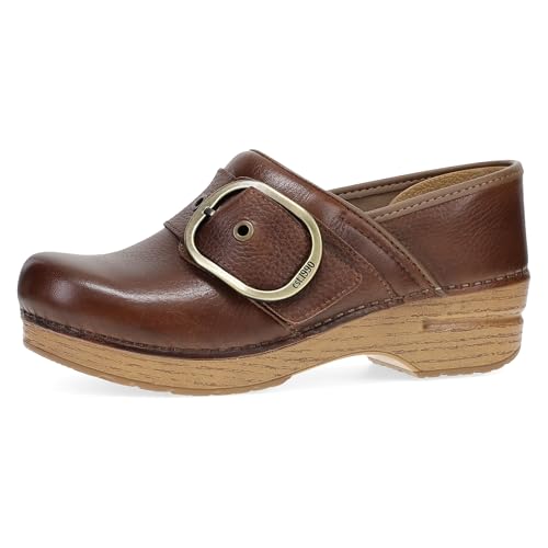 Dansko Pearson Clogs für Damen - Rocker-Sohle und Fußgewölbeunterstützung für Komfort, Braun, 5.5-6 von Dansko