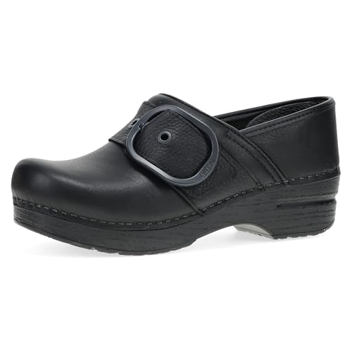 Dansko Pearson Clogs für Damen - Rocker-Sohle und Fußgewölbeunterstützung für Komfort, Schwarz/Schwarz, 9.5-10 von Dansko