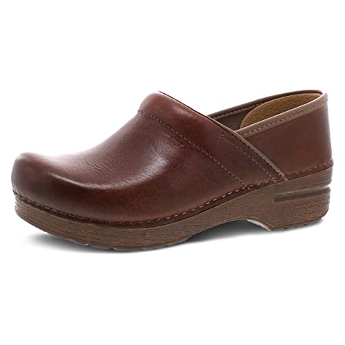 Dansko Professioneller Damen-Clog-Slipper, ganztägiger Komfort, Unterstützung des Fußgewölbes, Sattel, 41/42 EU von Dansko