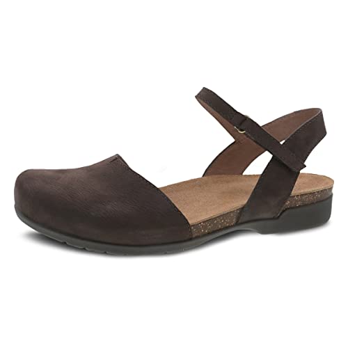 Dansko Rowan Damen-Sandalen mit geschlossenem Zehenbereich, schokoladenbraun, 37.5/38 EU von Dansko