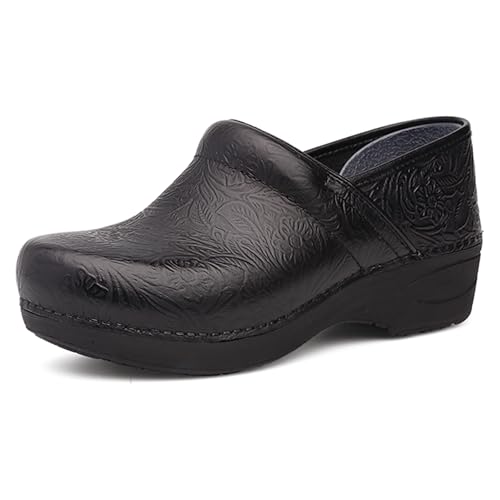 Dansko Women's Xp 2.0 Clog Black Floral Tooled Size 38 Regular EU von Dansko