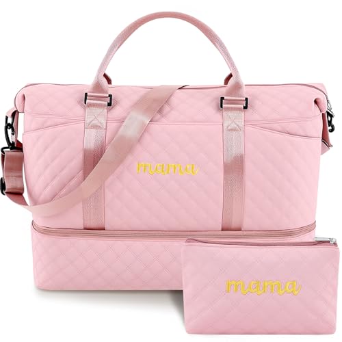 Dansydaisy Reisetasche mit Schuhfach, Krankenhaustasche für Damen, Arbeit, Lieferung, Handgepäck, Wochenender, Fitnessstudio, Handtasche, Geschenk, Pink, Mama Dansydaisy Reisetasche mit Schuhfach, Krankenhaustasche für Damen, Arbeit, Lieferung, Handgepäck, Wochenender, Fitnessstudio, Handtasche, Geschenk, Pink, Mama von Dansydaisy