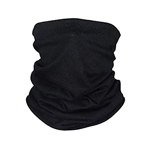 Dantazz Einfarbig Nahtlose Bandanas Multifunktionstuch Schal - Elastiche Multifunktion Stirnband Gaiter Balaclava Gesichtsmaske Kopfbedeckung UV Residenz (Schwarz) von Dantazz