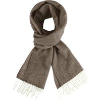 Dante Softer Kaschmirschal mit Fischgrätmuster und Fransen in 0 von Dante