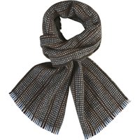 Dante Softer Wollschal mit Kleinmuster und Fransen in 0 von Dante