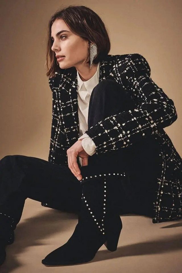 Dante6 Blusenblazer Zweireihiger Bouclé Blazer von Dante6