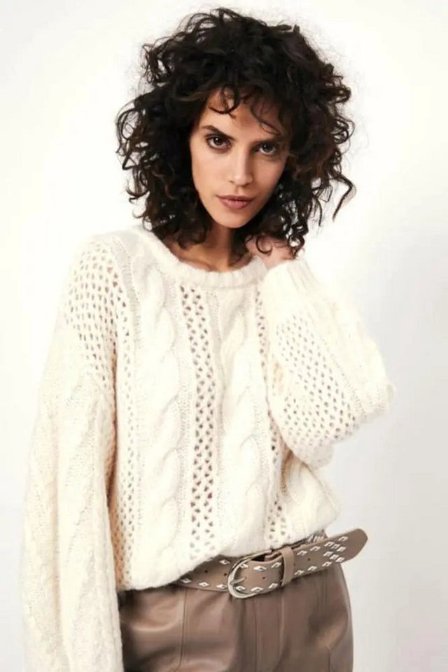 Dante6 Wollpullover Zopfmusterpullover aus Alpaka von Dante6