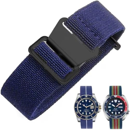 Nylon Elastisches Uhrenarmbänder,Militärisches,Parachute,Ersatz armband aus Stoff,mit Haken, Schnalle, Schwarz/Silber, für Herren und Damen, 10 Farben, 3 Größen 18/20/22 mm Nylon Elastisches Uhrenarmbänder,Militärisches,Parachute,Ersatz armband aus Stoff,mit Haken, Schnalle, Schwarz/Silber, für Herren und Damen, 10 Farben, 3 Größen 18/20/22 mm von Danxancy