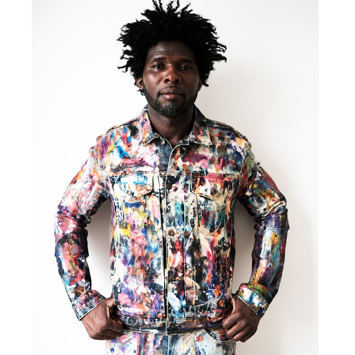 Ideation Handbemalte Jacke, Jeansjacke, Jeansjacke Ideation Handbemalte Jacke, Jeansjacke, Jeansjacke von Danyaki