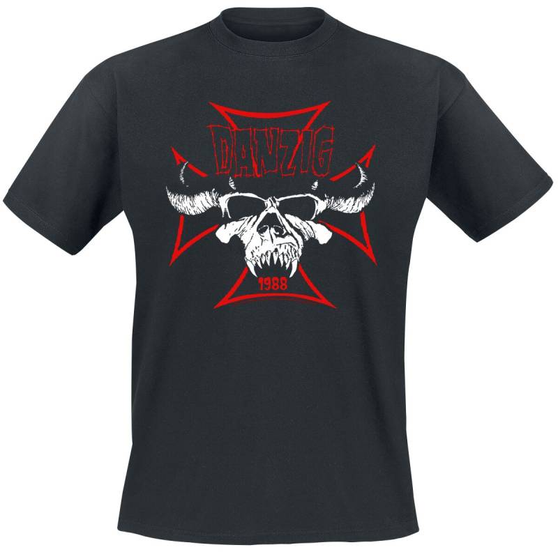 Danzig Cross Skull T-Shirt schwarz in 4XL Danzig Cross Skull T-Shirt schwarz in 4XL von Danzig
