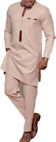 DaoGeSir Traditionelle Afrikanische Kleidung Für Männer Dashiki-Modeanzug Ethnische Kleidung Traditioneller Ethnischer Anzug Zwanglos Kleid Satz Trainingsanzug Formelle Anzugkleidung (Size : M) von DaoGeSir