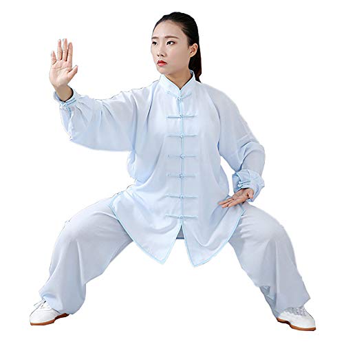 Daoba Unisex Kung Fu Uniform Tai Chi Kampfkunst Kleidung Wushu Anzug Trainingsanzug Tops Und Hose von Daoba