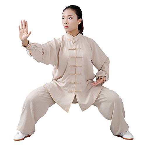 Daoba Unisex Kung Fu Uniform Tai Chi Kampfkunst Kleidung Wushu Anzug Trainingsanzug Tops Und Hose von Daoba