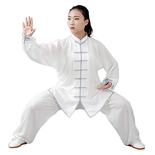 Daoba Unisex Kung Fu Uniform Tai Chi Kampfkunst Kleidung Wushu Anzug Trainingsanzug Tops Und Hose von Daoba