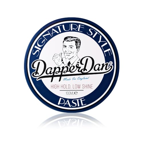 Dapper Dan Signature Style Paste – High Hold Low Shine Haarpaste für Männer, kurzes bis mittleres Haar, überarbeitbar, charakteristischer Köln-Duft, 100 ml von Dapper Dan