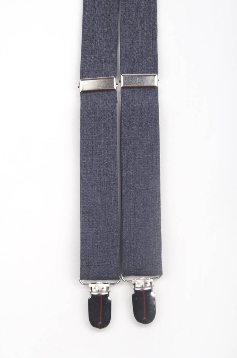 Dunkel Grau Hosenträger, Poly-Mischung-Hosenträger, Graue Jungen Herren Kinder Erwachsene von DapperGent