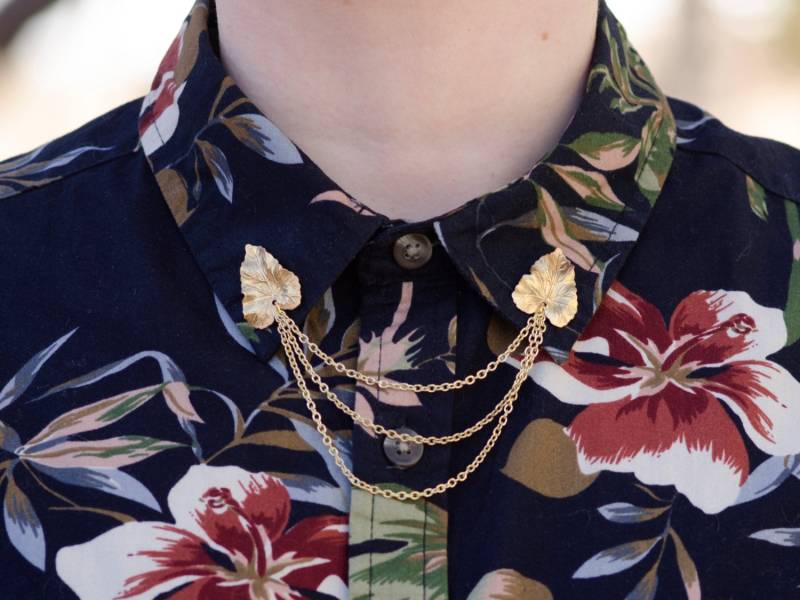 Blattgold Kragen/Cardigan Clip Blattgold Kragen/Cardigan Clip von DapperandSwag