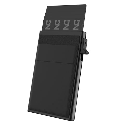 Automatischer Kartenhalter aus Metall | Geldbörse | RFID-Schutz | Brieftasche | minimalistische Geldbörse | Kartenetui für Herren und Damen | Kreditkartenetui | kompakter Kartenhalter | Geldbörse für von DarNova