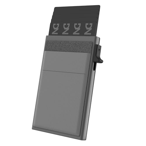 Automatischer Kartenhalter aus Metall | Geldbörse | RFID-Schutz | Brieftasche | minimalistische Geldbörse | Kartenetui für Herren und Damen | Kreditkartenetui | kompakter Kartenhalter | Geldbörse für von DarNova
