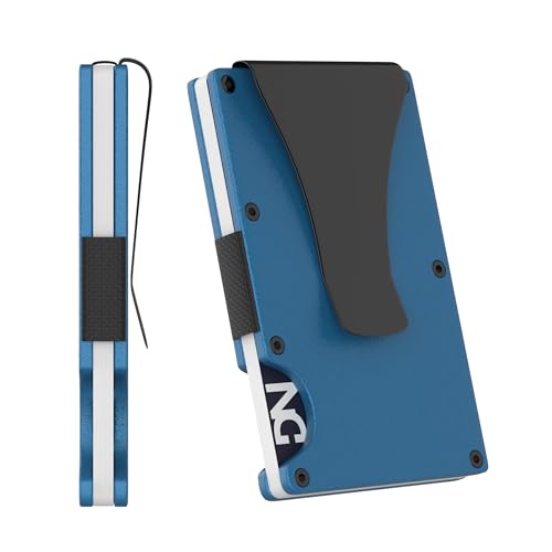 Kartenetui aus Metall | RFID-Schutz | minimalistische Geldbörse | Geldklammer | Geldclip | Kartenetui für Herren | Kreditkarten-Halter | kompakter Kartenhalter | Geldbörse für Herren und Damen, von DarNova