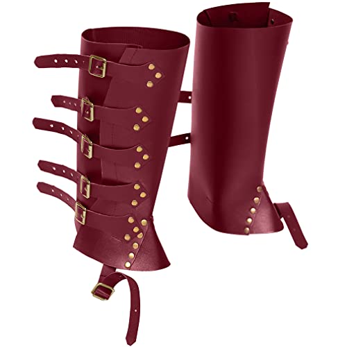 Mittelalterliche Stiefel Wache Abdeckungen Gothic Vintage Wikinger Ritter Piraten Schuhe Abdeckung Beinwärmer Steampunk Grieben Gamaschen Stiefelabdeckungen Halloween Accessoire von Darabun