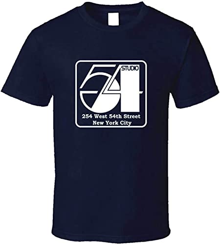 Studio 54 Logo T-Shirt Retro Famous Disco NYC Black XXL von DarbuT