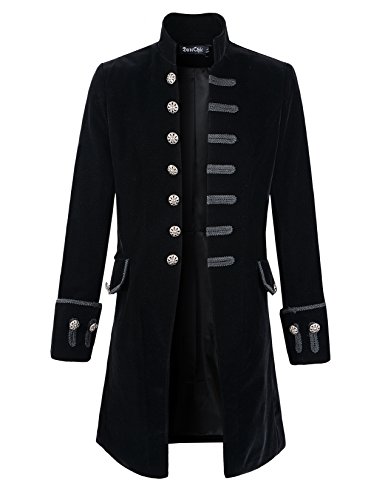 DarcChic Herren Mantel, Schwarz - Schwarz, 3XL DarcChic Herren Mantel, Schwarz - Schwarz, 3XL von DarcChic
