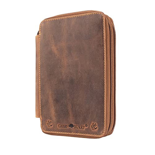 Darcis Federmäppchen Leder Braun - Stifteetui aus hochwertigem Rindsleder mit 33 Schlaufen - Handgefertigtes Mäppchen - Leder Etui - Stiftemappe Vintage Darcis Federmäppchen Leder Braun - Stifteetui aus hochwertigem Rindsleder mit 33 Schlaufen - Handgefertigtes Mäppchen - Leder Etui - Stiftemappe Vintage von Darcis