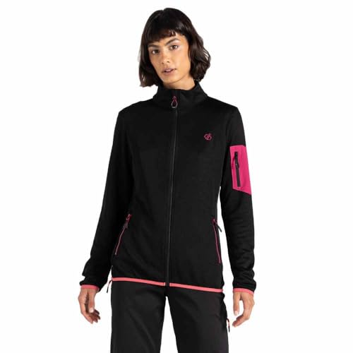 Dare 2b Damen Active Mountain Series Zip Through Fleece, Schwarz, 38 von Dare 2b