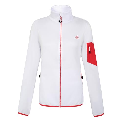 Dare 2b Damen Active Mountain Series Zip Through Fleece, weiß, 42 von Dare 2b
