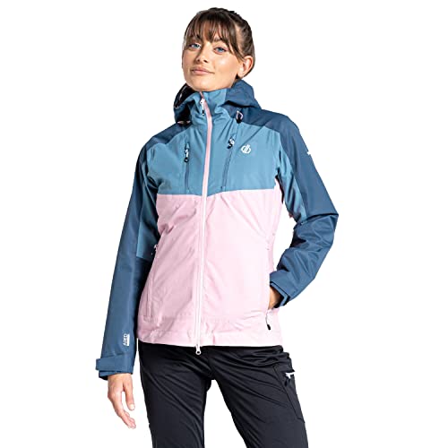 Dare2b Damen Diverse II Jacket Jacke, Powder Pink/Bluestone/Orion Grey, 44 von Dare2b