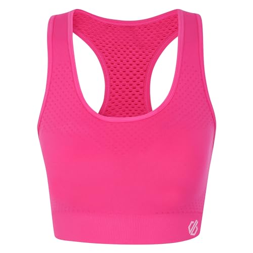 Dare 2b Damen Don't Sweat It, mittlere Belastung Sport-BH, Undurchsichtige, Reinrosa, M von Dare 2b