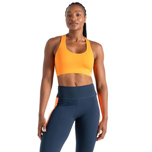 Dare 2b Damen Don't Sweat It II Sport-BH, Undurchsichtige, Orange, M von Dare 2b