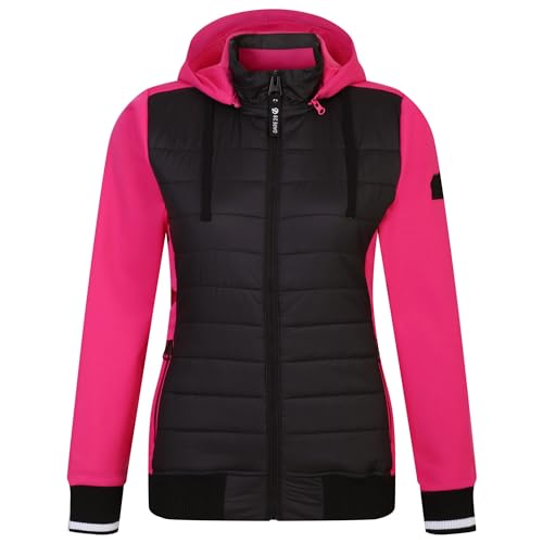 Dare 2b Damen Fend Jacke, Schwarz/Reines Rosa, 42 von Dare 2b