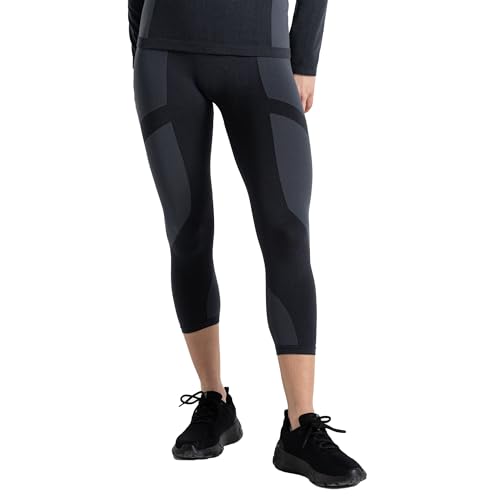 Dare 2b Damen In The Zone 3/4 Legging Baselayer-Hose, schwarz/schwarz, 38 von Dare 2b